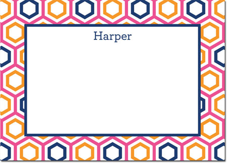 Boatman Geller Stationery/Thank You Notes - Maggie Raspberry and Tangerine Boatman Geller Stationery/Thank You Notes - Maggie Raspberry and Tangerine