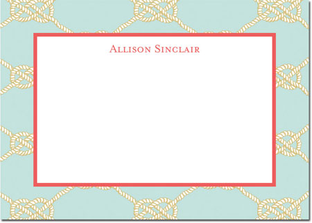Boatman Geller Stationery/Thank You Notes - Nautical Knot Sea Boatman Geller Stationery/Thank You Notes - Nautical Knot Sea
