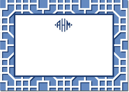 Boatman Geller Stationery/Thank You Notes - Fret Navy Boatman Geller Stationery/Thank You Notes - Fret Navy