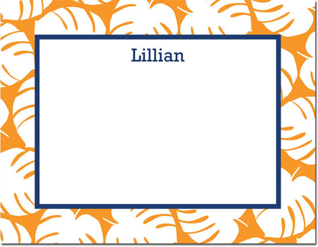 Stationery/Thank You Notes by Boatman Geller - Palm Tangerine