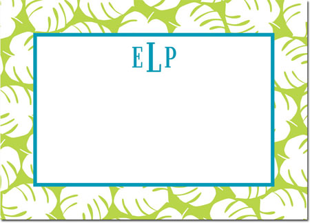 Boatman Geller Stationery/Thank You Notes - Palm Lime Boatman Geller Stationery/Thank You Notes - Palm Lime