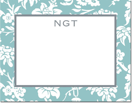 Stationery/Thank You Notes by Boatman Geller - Anna Floral Slate Stationery/Thank You Notes by Boatman Geller - Anna Floral Slate