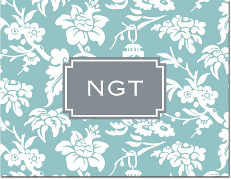 Boatman Geller Stationery/Thank You Notes - Anna Floral Slate Boatman Geller Stationery/Thank You Notes - Anna Floral Slate