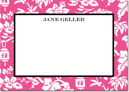 Boatman Geller Stationery/Thank You Notes - Anna Floral Raspberry Boatman Geller Stationery/Thank You Notes - Anna Floral Raspberry