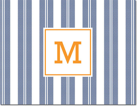 Boatman Geller Stationery/Thank You Notes - Vineyard Stripe Navy Boatman Geller Stationery/Thank You Notes - Vineyard Stripe Navy