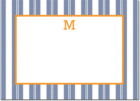 Boatman Geller Stationery/Thank You Notes - Vineyard Stripe Navy Boatman Geller Stationery/Thank You Notes - Vineyard Stripe Navy