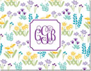 Boatman Geller Stationery/Thank You Notes - Flower Fields Purple
