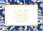 Boatman Geller Stationery/Thank You Notes - Pagoda Garden Navy