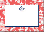 Boatman Geller Stationery/Thank You Notes - Pagoda Garden Coral