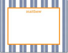 Stationery/Thank You Notes by Boatman Geller - Vineyard Stripe Navy