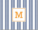 Boatman Geller Stationery/Thank You Notes - Vineyard Stripe Navy