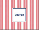 Boatman Geller Stationery/Thank You Notes - Vineyard Stripe Cherry