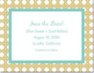 Stationery/Thank You Notes by Boatman Geller - Parker Border Aqua