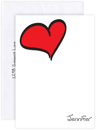 Boatman Geller Stationery/Thank You Notes - Heart Boatman Geller Stationery/Thank You Notes - Heart