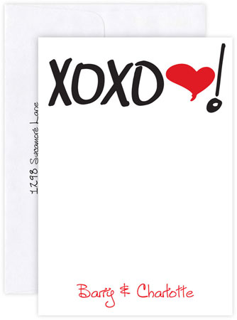 Boatman Geller Stationery/Thank You Notes - XOXO Boatman Geller Stationery/Thank You Notes - XOXO