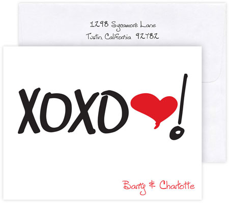 Boatman Geller Stationery/Thank You Notes - XOXO Boatman Geller Stationery/Thank You Notes - XOXO