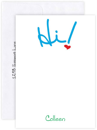 Boatman Geller Stationery/Thank You Notes - Hi Boatman Geller Stationery/Thank You Notes - Hi