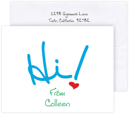 Boatman Geller Stationery/Thank You Notes - Hi Boatman Geller Stationery/Thank You Notes - Hi
