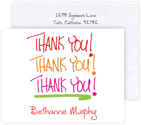 Boatman Geller Stationery/Thank You Notes - Thank You Capitals