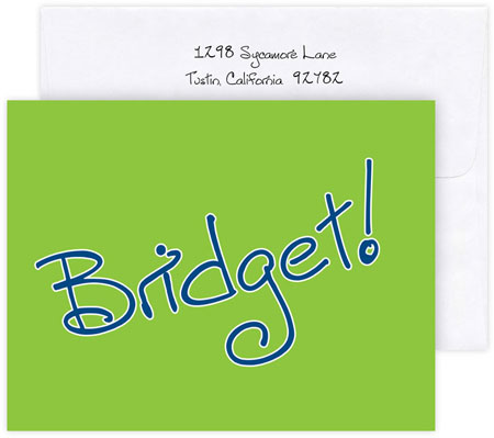 Boatman Geller Stationery/Thank You Notes - Custom Single Name Navy Boatman Geller Stationery/Thank You Notes - Custom Single Name Navy