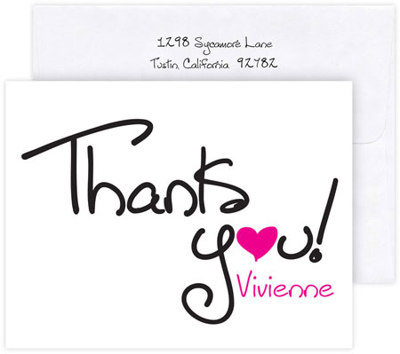 Boatman Geller Stationery/Thank You Notes - Thank You Heart