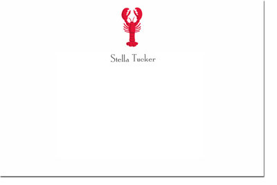 Boatman Geller Stationery - Lobster
