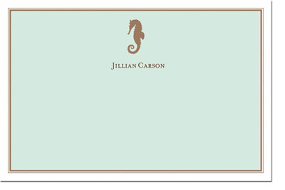 Boatman Geller Stationery - Seahorse