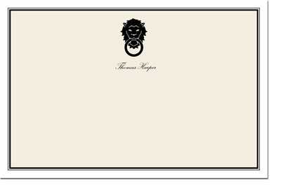Boatman Geller Stationery - Lion Door Knocker Boatman Geller Stationery - Lion Door Knocker