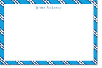 Boatman Geller Stationery - Repp Tie Blue & Navy