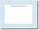 Boatman Geller Stationery - Blue Houndstooth