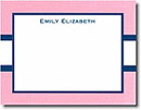 Boatman Geller Stationery - Light Pink & Navy Stripe