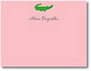 Boatman Geller Stationery - Pink Alligator