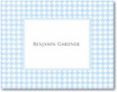 Boatman Geller Stationery - Blue Houndstooth