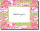 Boatman Geller Stationery - Magenta & Green Toile