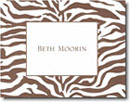 Boatman Geller Stationery - Brown Zebra