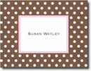 Boatman Geller Stationery - Brown Dot