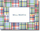 Boatman Geller Stationery - Blue Madras Patch