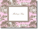 Boatman Geller Stationery - Pink & Brown Toile