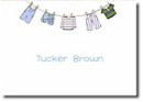 Boatman Geller Stationery - Blue Clothesline