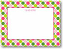 Boatman Geller Stationery - Big Dots Pink &Green