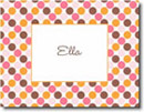 Boatman Geller Stationery - Big Dots Warm Folded Note