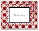 Boatman Geller Stationery - Mod Lattice Red