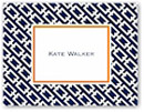 Boatman Geller Stationery - Chain Link Navy