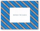 Boatman Geller Stationery - Repp Tie Blue & Navy