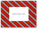 Boatman Geller Stationery - Repp Tie Red & Navy