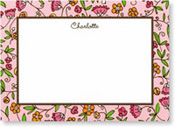 Boatman Geller Stationery - Wildflower Pink Large Flat Card