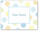 Boatman Geller Stationery - Gingham Dot Blue