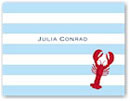 Boatman Geller Stationery - Stripe Lobster