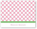 Boatman Geller Stationery - Big Dot Pink with Green