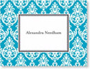 Boatman Geller Stationery - Madison Teal Folded Note